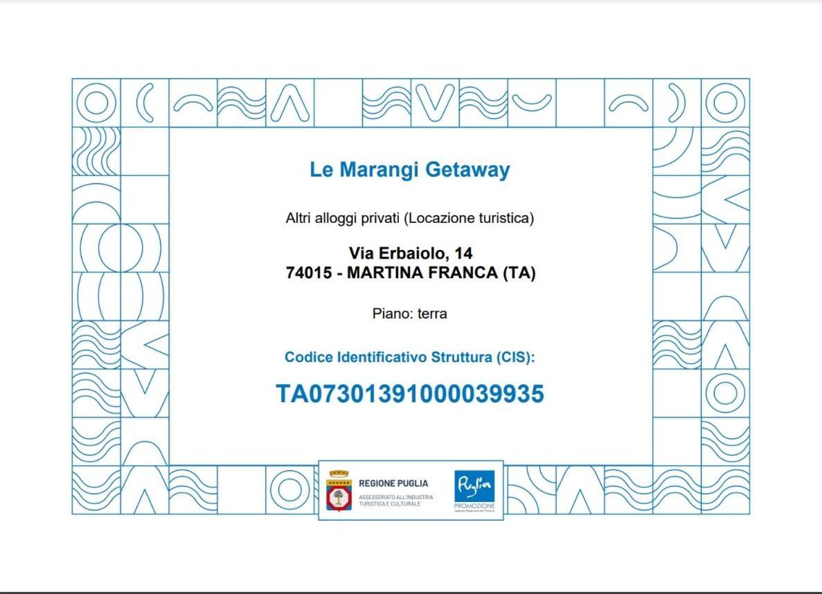 Le Marangi Getaway Suite Martina Franca Luaran gambar
